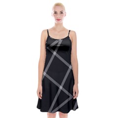 Stripes, Zigzag, Surface, Pattern, Spaghetti Strap Velvet Dress