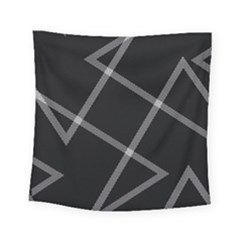 Stripes, Zigzag, Surface, Pattern, Square Tapestry (small)