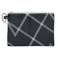 Stripes, Zigzag, Surface, Pattern, Canvas Cosmetic Bag (xl)