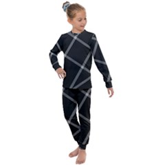 Stripes, Zigzag, Surface, Pattern, Kids  Long Sleeve Set 