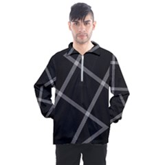 Stripes, Zigzag, Surface, Pattern, Men s Half Zip Pullover