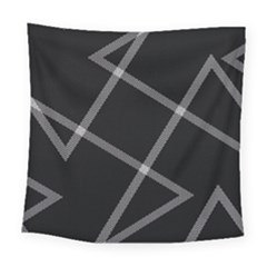 Stripes, Zigzag, Surface, Pattern, Square Tapestry (large)