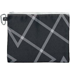 Stripes, Zigzag, Surface, Pattern, Canvas Cosmetic Bag (xxxl) by kyorashop23