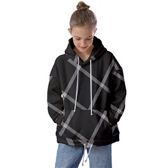 Stripes, Zigzag, Surface, Pattern, Kids  Oversized Hoodie