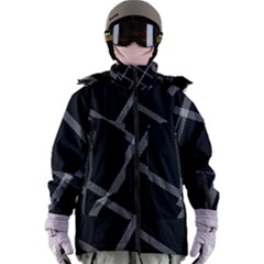 Stripes, Zigzag, Surface, Pattern, Women s Zip Ski And Snowboard Waterproof Breathable Jacket