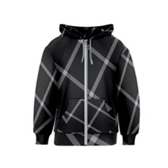 Stripes, Zigzag, Surface, Pattern, Kids  Zipper Hoodie