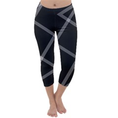 Stripes, Zigzag, Surface, Pattern, Capri Winter Leggings 