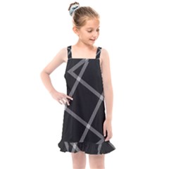 Stripes, Zigzag, Surface, Pattern, Kids  Overall Dress