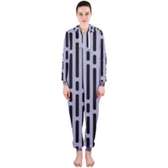 Texture, Stripes, Pattern Hooded Jumpsuit (ladies)