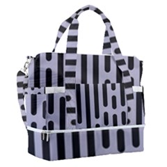 Texture, Stripes, Pattern Sports Shoulder Bag With Shoes Compartment