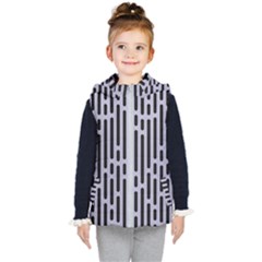 Texture, Stripes, Pattern Kids  Hooded Puffer Vest