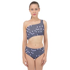 Texture, Stripes, Pattern Spliced Up Two Piece Swimsuit by kyorashop23