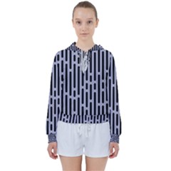 Texture, Stripes, Pattern Women s Tie Up Sweat