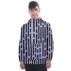 Texture, Stripes, Pattern Men s Front Pocket Pullover Windbreaker