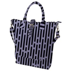 Texture, Stripes, Pattern Buckle Top Tote Bag by kyorashop23