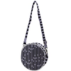 Texture, Stripes, Pattern Crossbody Circle Bag by kyorashop23