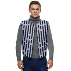 Texture, Stripes, Pattern Men s Button Up Puffer Vest	