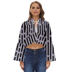 Texture, Stripes, Pattern Boho Long Bell Sleeve Top