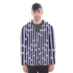 Texture, Stripes, Pattern Men s Hooded Windbreaker