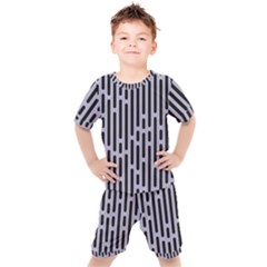 Texture, Stripes, Pattern Kids  T-shirt And Shorts Set by kyorashop23