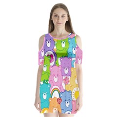 The Care Bears, Care Bears, Cartoon Shoulder Cutout Velvet One Piece