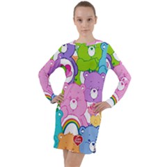 The Care Bears, Care Bears, Cartoon Long Sleeve Hoodie Dress