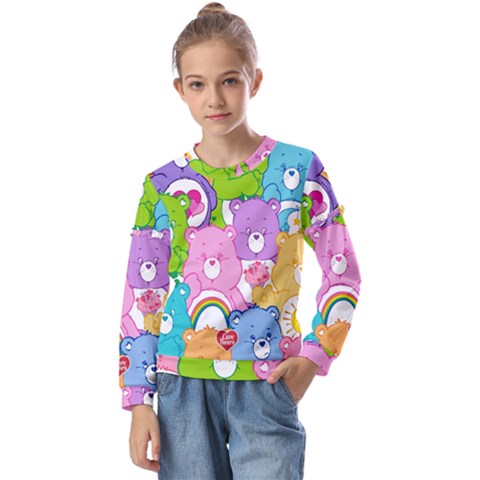 The Care Bears, Care Bears, Cartoon Kids  Long Sleeve T-shirt With Frill  by kyorashop23