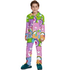 The Care Bears, Care Bears, Cartoon Kids  Long Sleeve Velvet Pajamas Set by kyorashop23