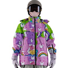 The Care Bears, Care Bears, Cartoon Women s Zip Ski And Snowboard Waterproof Breathable Jacket by kyorashop23