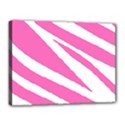 White Pink Stripes, Pattern Canvas 16  x 12  (Stretched) View1