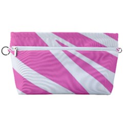 White Pink Stripes, Pattern Handbag Organizer by kyorashop23