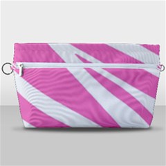 White Pink Stripes, Pattern Handbag Organizer by kyorashop23