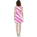 White Pink Stripes, Pattern Inside Out Reversible Sleeveless Dress View2