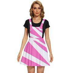 White Pink Stripes, Pattern Apron Dress by kyorashop23