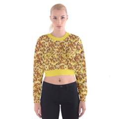 Whimsy Chickens Pattern (ai) Cropped Sweatshirt