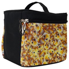 Whimsy Chickens Pattern (ai) Make Up Travel Bag (big) by dflcprintsclothing