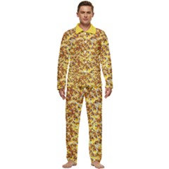 Whimsy Chickens Pattern (ai) Men s Long Sleeve Velvet Pocket Pajamas Set by dflcprintsclothing