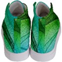 3d Leaves Texture Sheet Blue Green Kids  Hi-Top Skate Sneakers View4