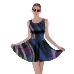 Multicolored Abstract Dynamic Shapes Print Skater Dress by dflcprintsclothing