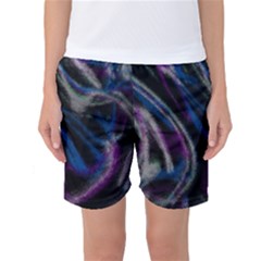 Multicolored Abstract Dynamic Shapes Print Women s Basketball Shorts by dflcprintsclothing