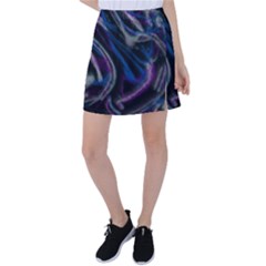 Multicolored Abstract Dynamic Shapes Print Tennis Skirt by dflcprintsclothing