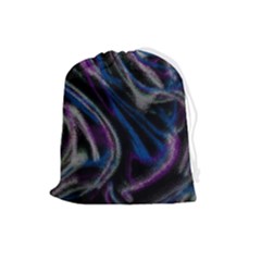 Multicolored Abstract Dynamic Shapes Print Drawstring Pouch (large) by dflcprintsclothing