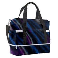 Multicolored Abstract Dynamic Shapes Print Sports Shoulder Bag With Shoes Compartment by dflcprintsclothing