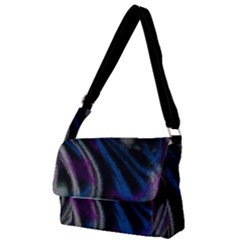 Multicolored Abstract Dynamic Shapes Print Full Print Messenger Bag (s) by dflcprintsclothing