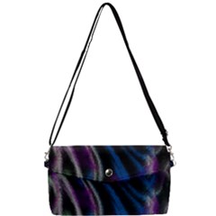 Multicolored Abstract Dynamic Shapes Print Removable Strap Clutch Bag by dflcprintsclothing