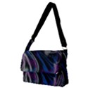 Multicolored abstract dynamic shapes print Full Print Messenger Bag (M) View1