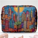 City New York Nyc Skyscraper Skyline Downtown Night Business Urban Travel Landmark Building Architec Make Up Pouch (Large) View1