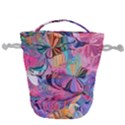 Marbling Blend  Drawstring Bucket Bag View1