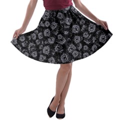 Whimsy Beasts Print Pattern Design A-line Skater Skirt by dflcprintsclothing