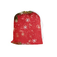 Christmas Ornament Drawstring Pouch (large) by Salmanaz77